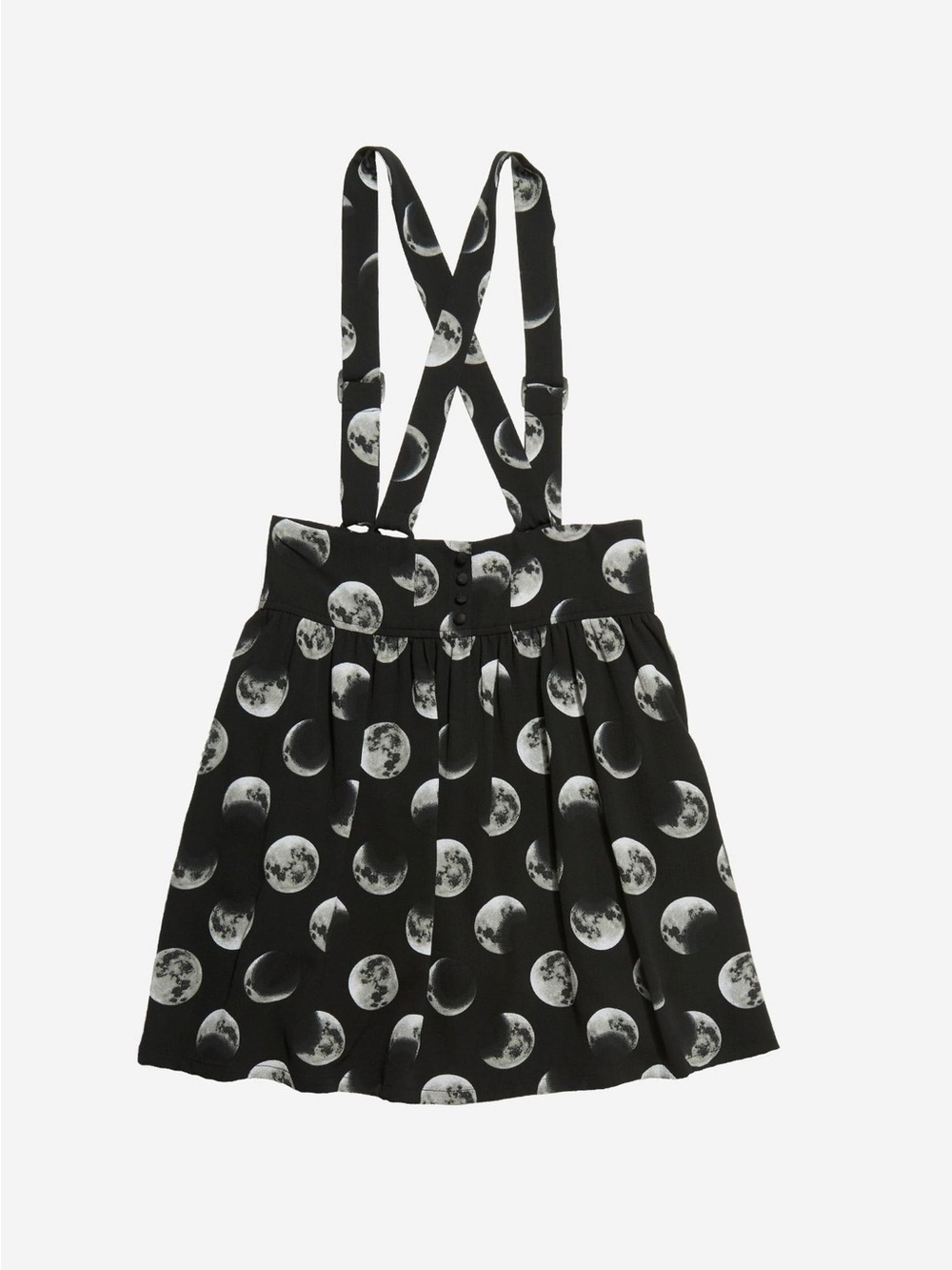NEW Hot Topic Crepe Moon Phases Skater Skirt Size Large